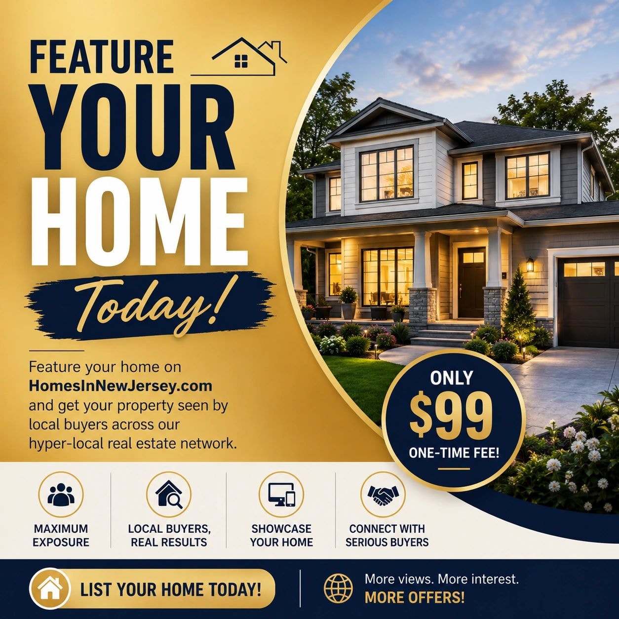 List your new construction home on New Homes in Your Town